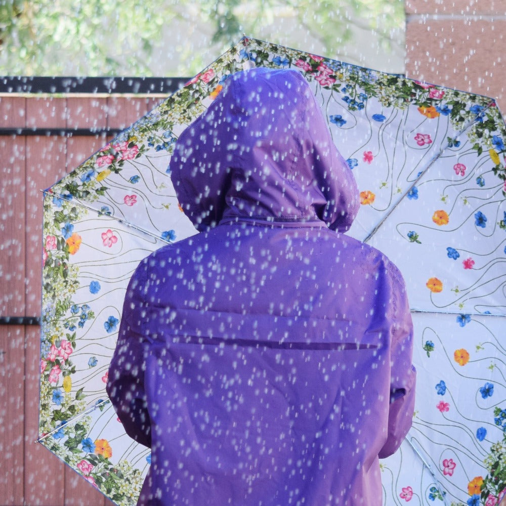 Under Canopy Print Folding Umbrella with Auto Open/Close Technology - Image 2