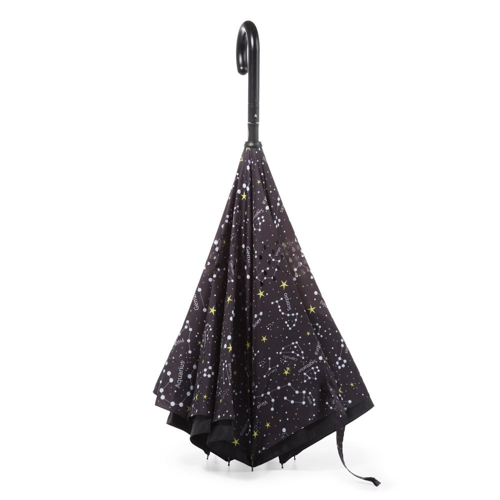 Stick Reverse-Close Umbrella with Under-Canopy Print - Image 27