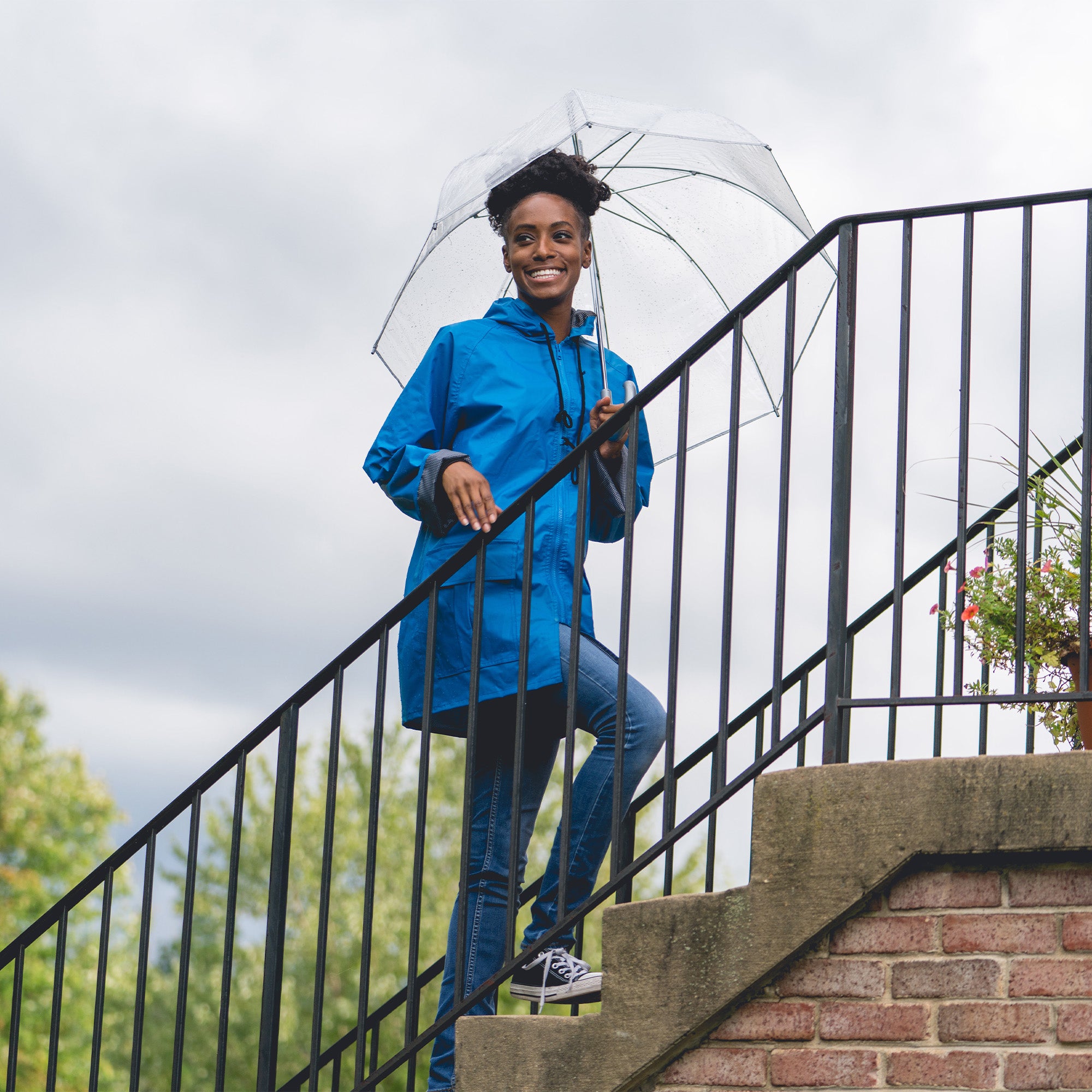 Clear Bubble Umbrella with Clear Acrylic Handle - Image 6