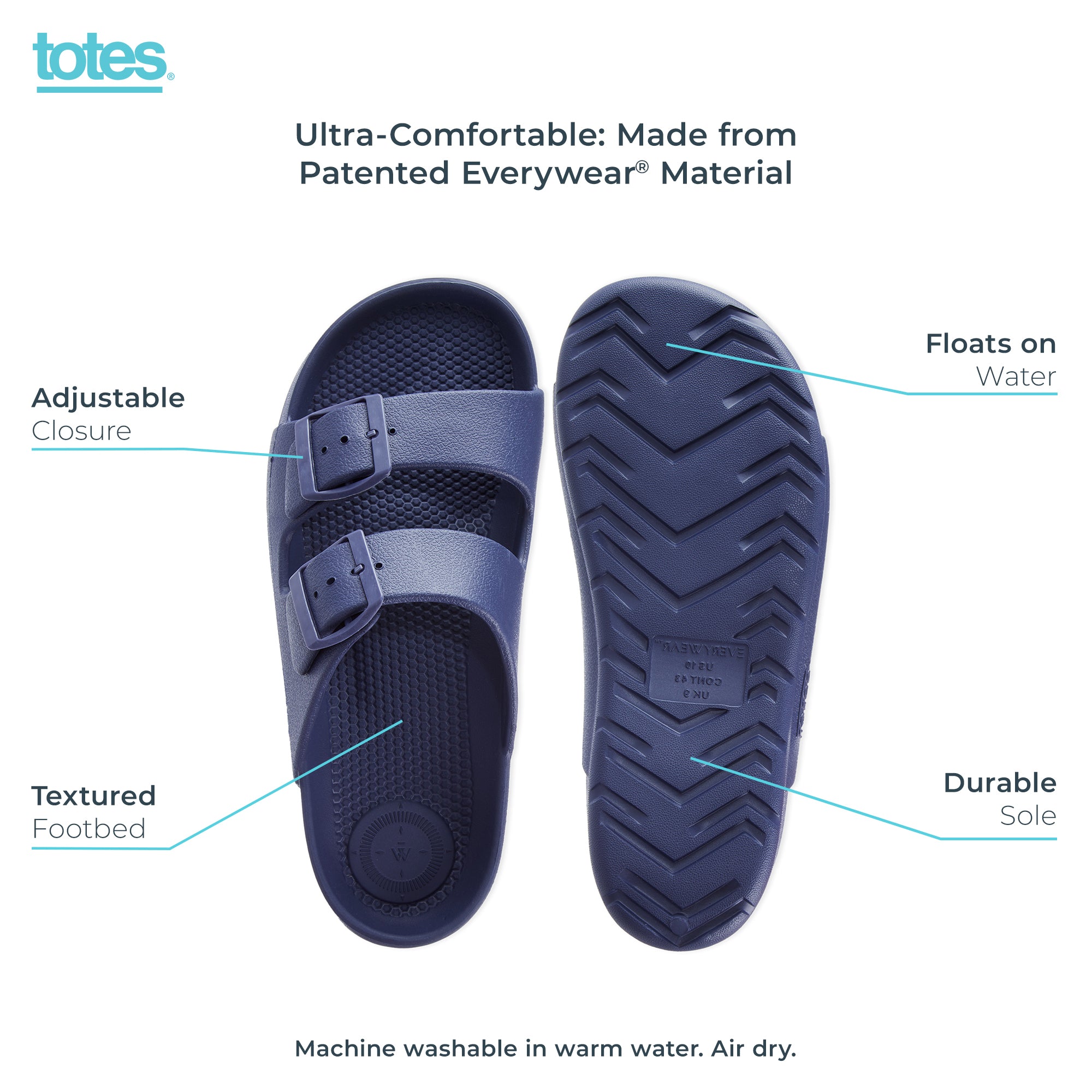 Men's Adjustable Double Buckle Slide Sandal - Image 14