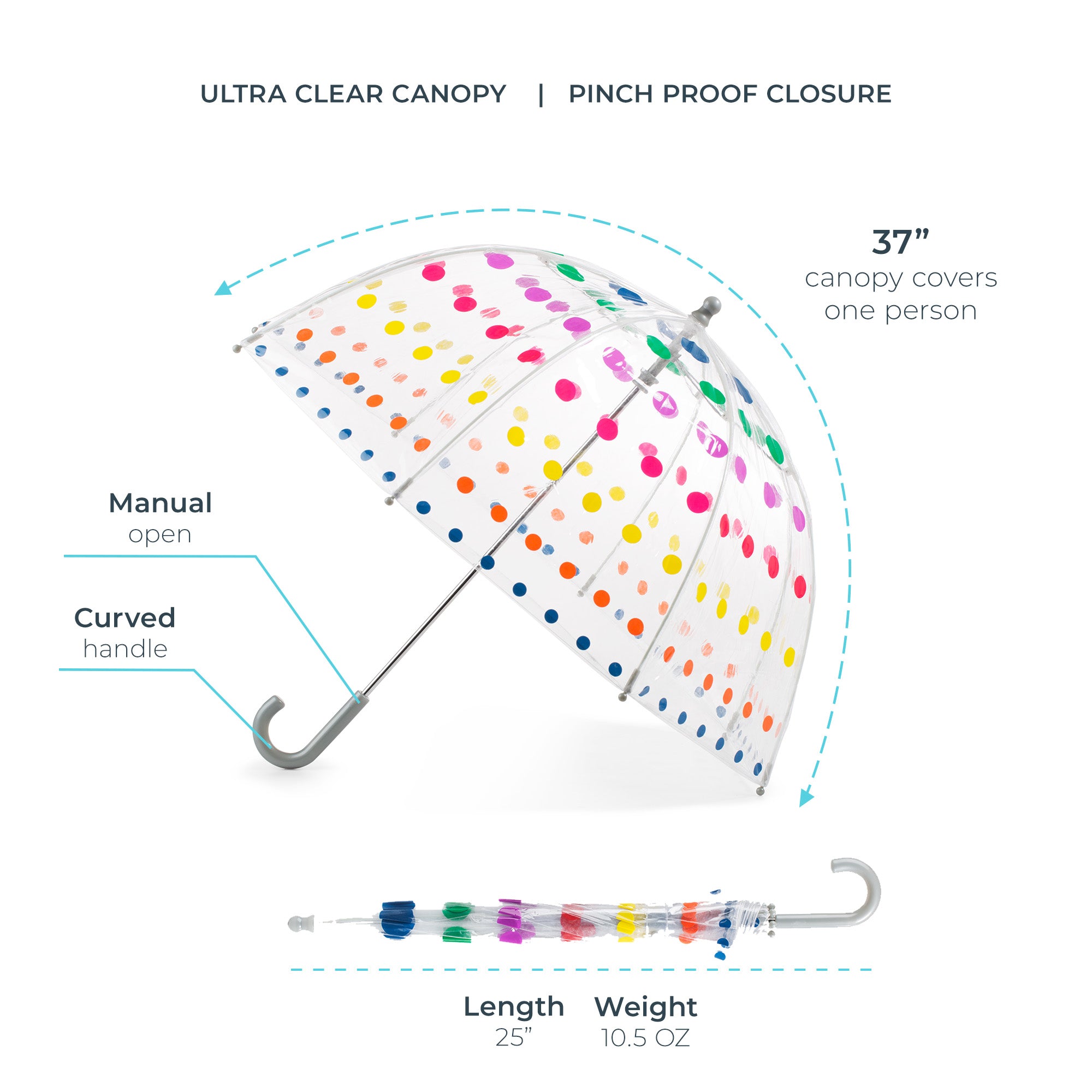 Kid's Clear Bubble Umbrella - Image 4