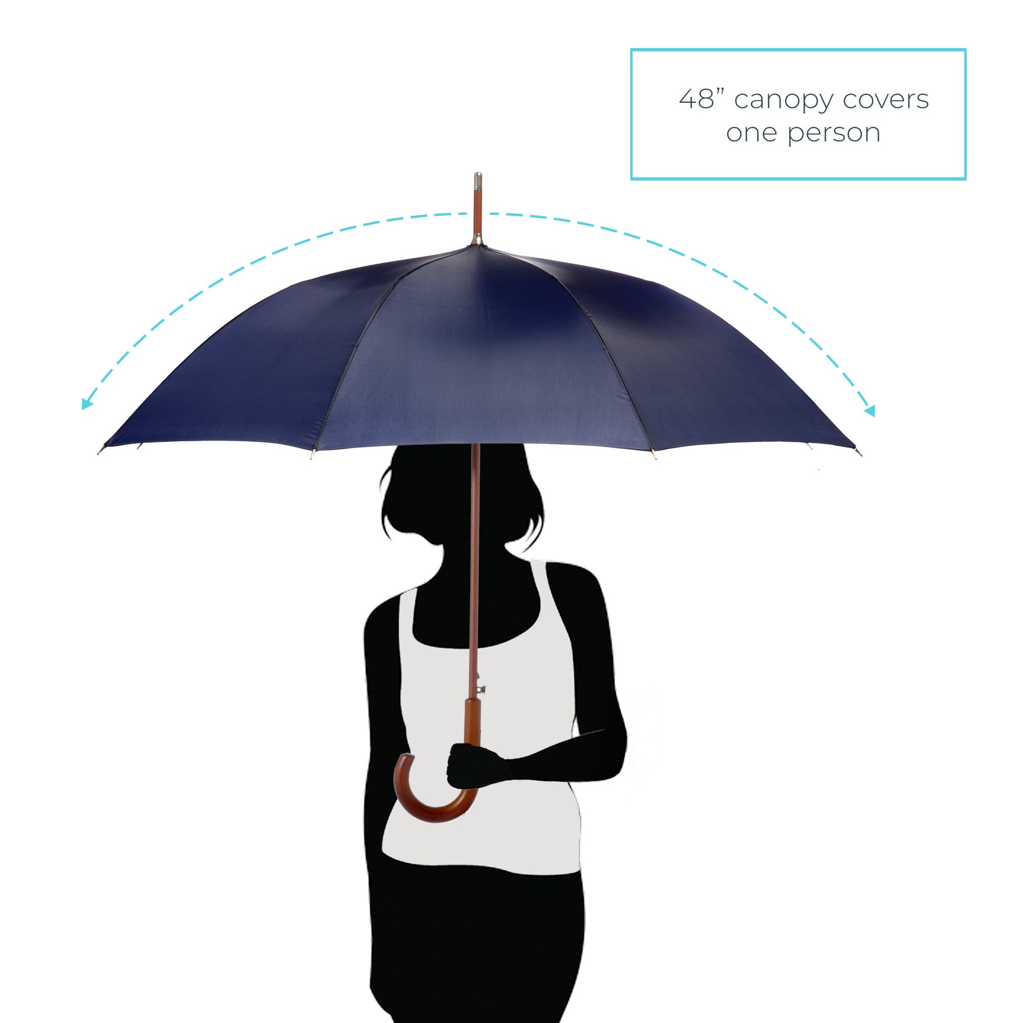 Classic Solid Wood Stick Umbrella - Image 23