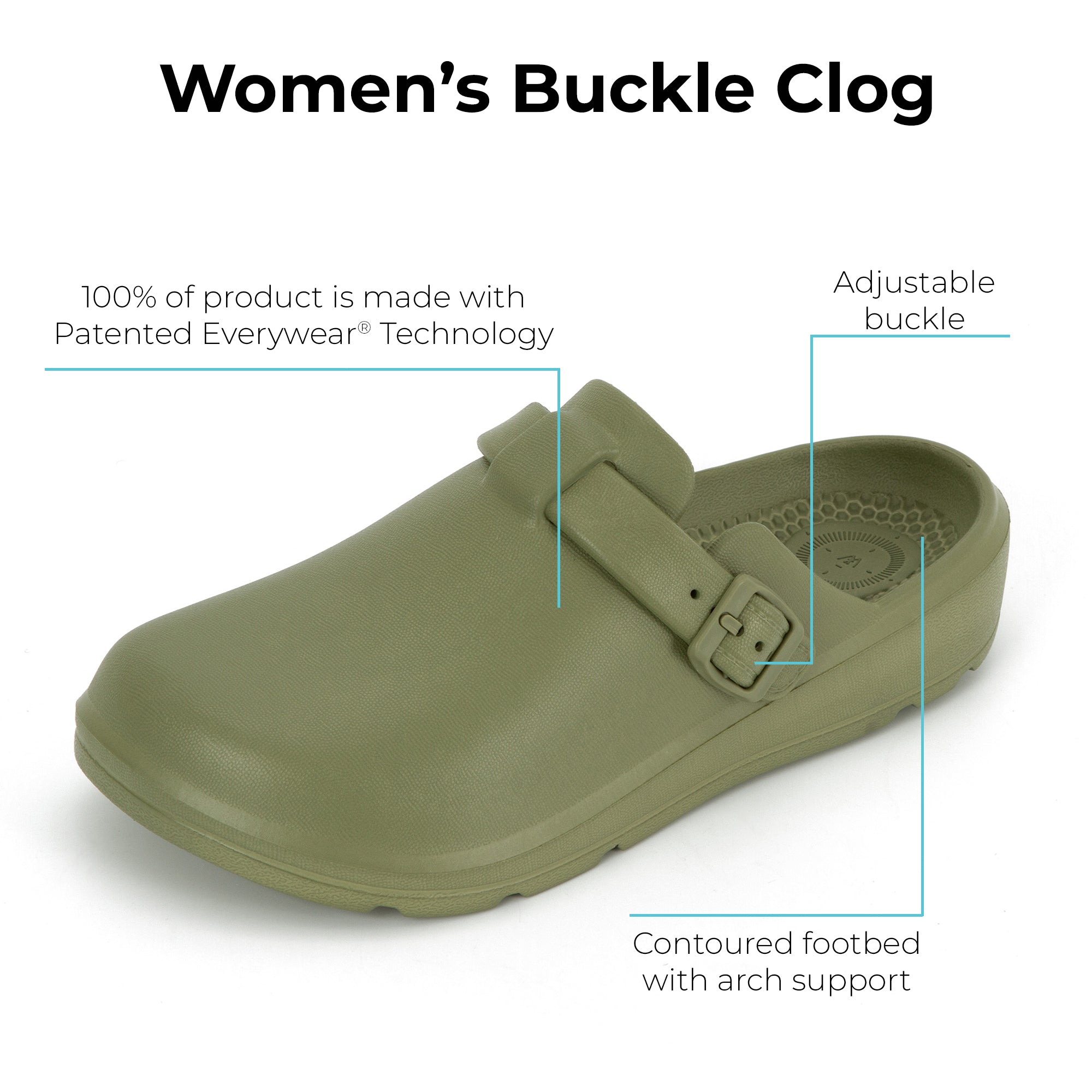 Women's Buckle Clog - Image 5