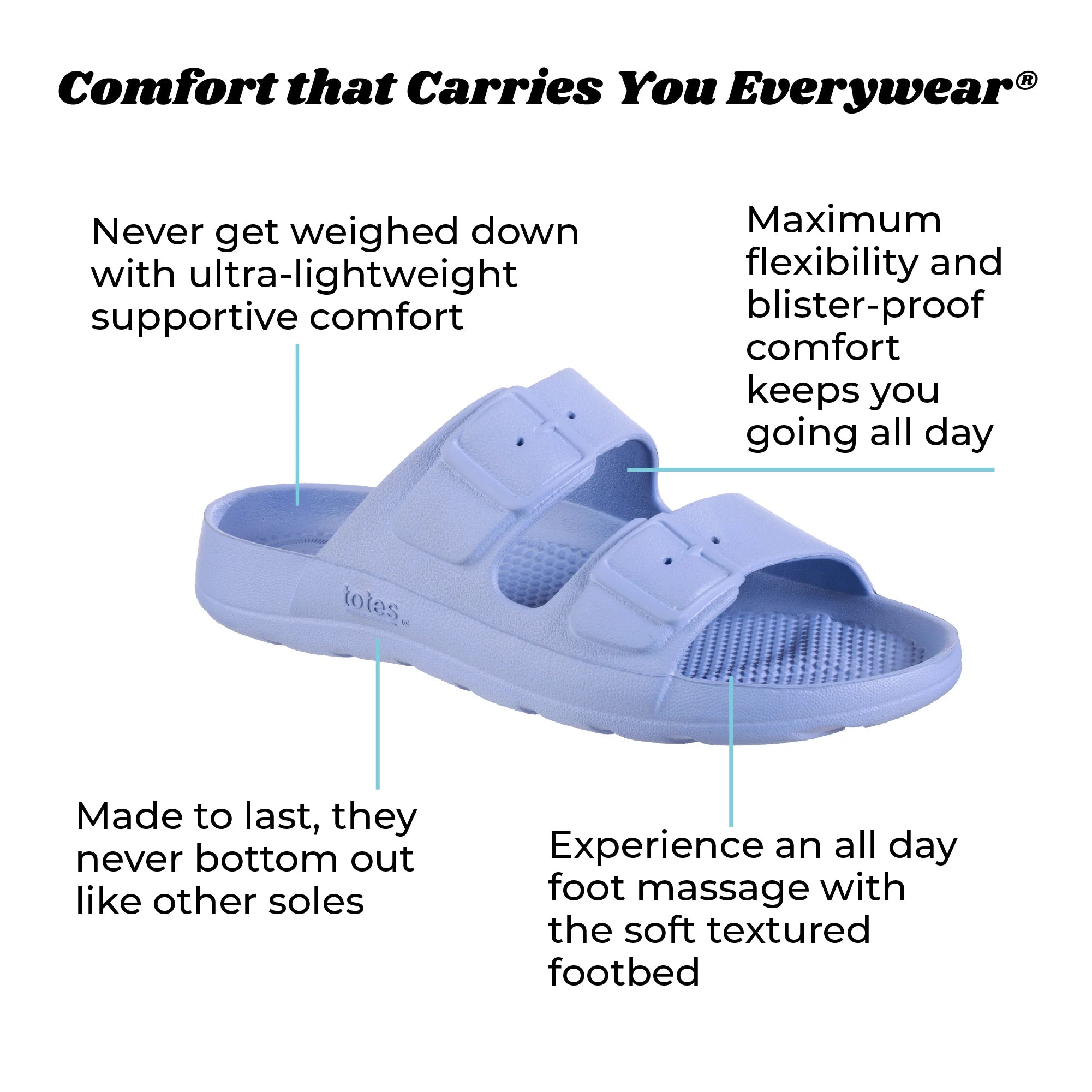 Women's Molded Double Buckle Slide - Image 30