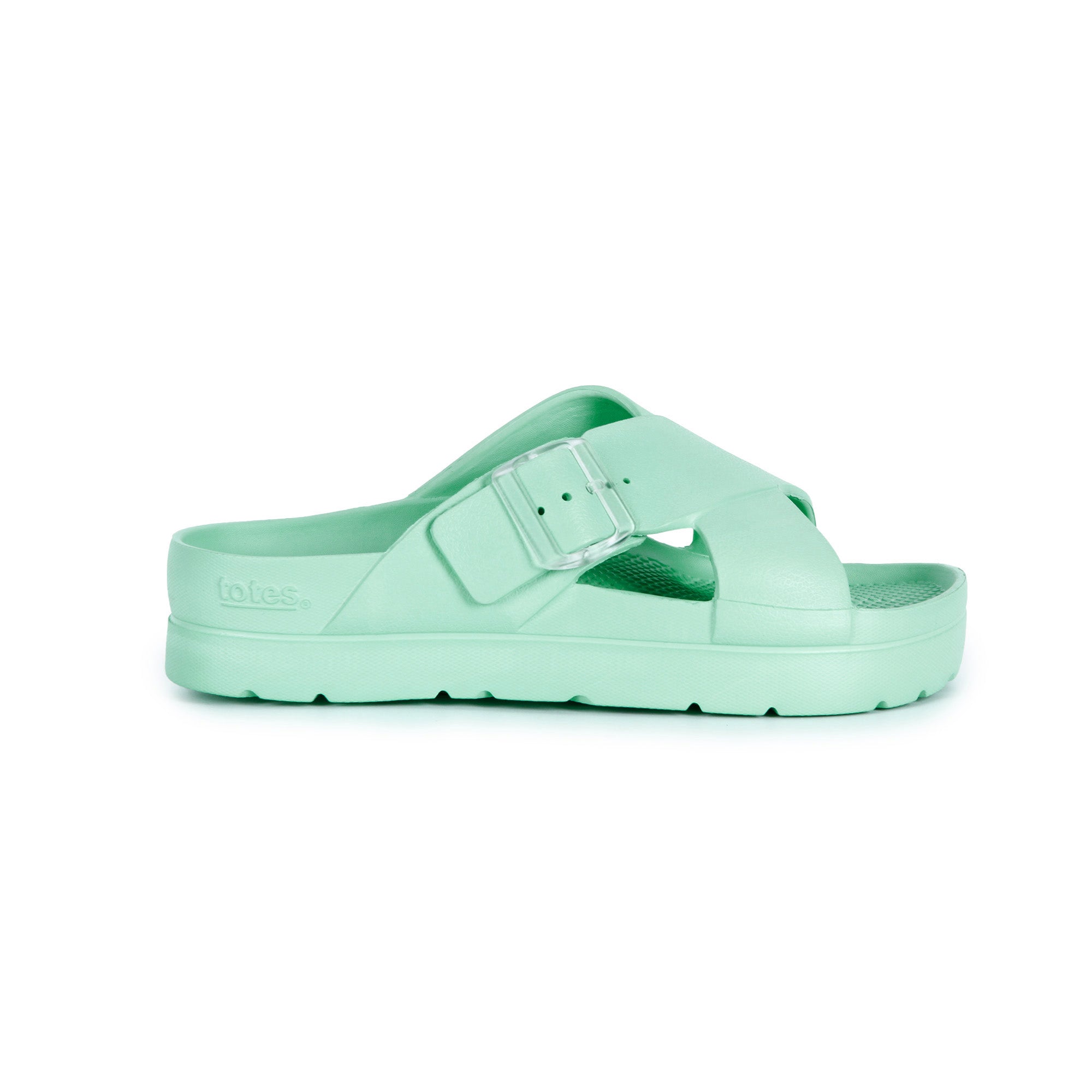 Womens Cross Buckle Slide - Image 2