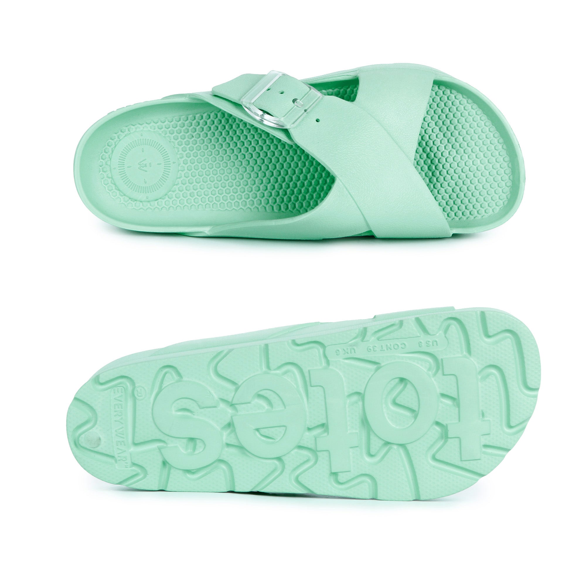 Womens Cross Buckle Slide - Image 3
